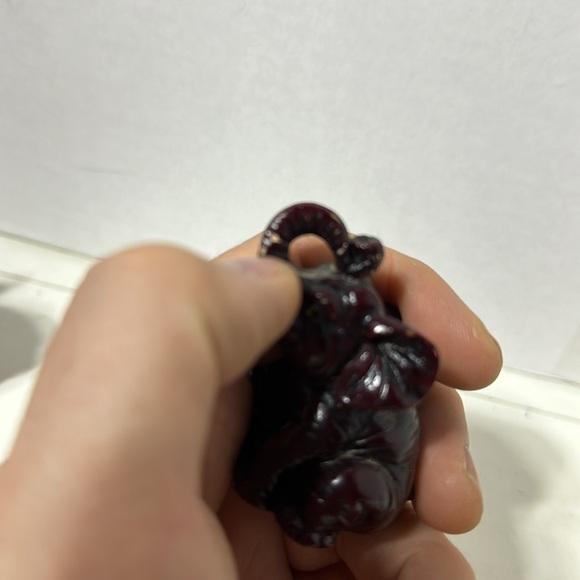 3 Red Resin Elephants. Tallest approx 4” - Picture 8 of 9